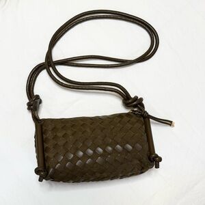Dolce Vita Meryl Woven Green Crossbody Bag